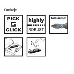 Zestaw bitów Impact Control Power 8 szt. Bosch 2608522332