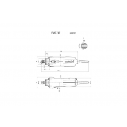 FME 737 Silnik do frezowania i szlifowania Metabo 600737000