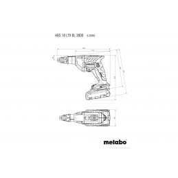 HBS 18 LTX BL 3000 Akumulatorowa wkrętarka do drewna Metabo 620062500