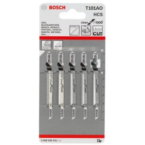 Brzeszczoty Bosch T 101 AO do drewna 2608630031 | 5 szt. | FixPol