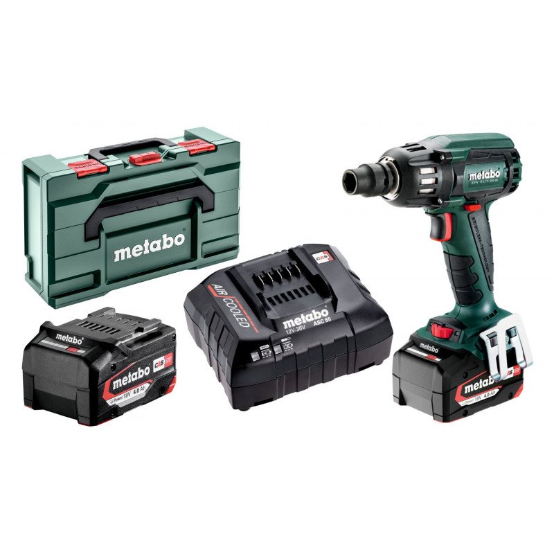 SSW 18 LTX 400 BL Akum. zakrętak udarowy 2x4Ah LiPOWER z ładowarką Metabo 602205500