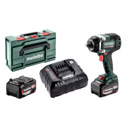 SSW 18 LTX 800 BL Akum. zakrętak udarowy 2x5.2Ah LiPOWER i ładowarka Metabo 602403650