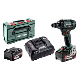 SSW 18 LTX 300 BL  Akum. Zakrętak Udarowy 2x5.2Ah LiPOWER i ładowarka Metabo 602395650