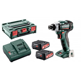 PowerMaxx SSD 12 BL Akum. Zakrętak Udarowy 2x2Ah LiPOWER i ładowarka Metabo 601115500