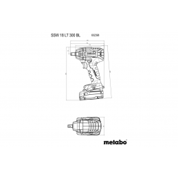 SSW 18 LT 300 BL Zakrętak udarowy aku Karton Metabo 602398850