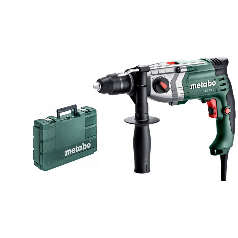 SBE 800-2 Wiertarka udarowa z uchwytem Futuro Plus i walizką Metabo 601744500