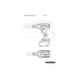 SB 18 LTX-3 BL Q I Akum. wiertarka udarowa Metabo 603185660