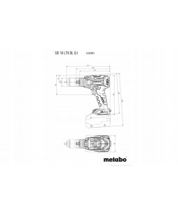 SB 18 LTX BL Q I Wiertarka udarowa aku 2x5.5Ah LiHD i ładowarka Metabo 602361660