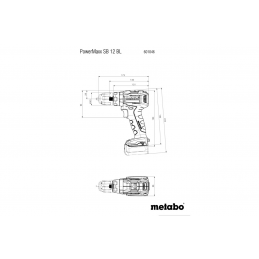 PowerMaxx SB 12 BL Wiertarka udarowa aku 2x4Ah LiHD i ładowarka Meatbo 601046800