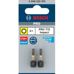 Bit PRO Torx Impact 25mm T15 Bosch 2608522473 (1opak/2szt)