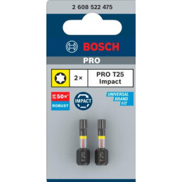 Bit PRO Torx Impact 25mm T25 Bosch 2608522475 (1opak/2szt)