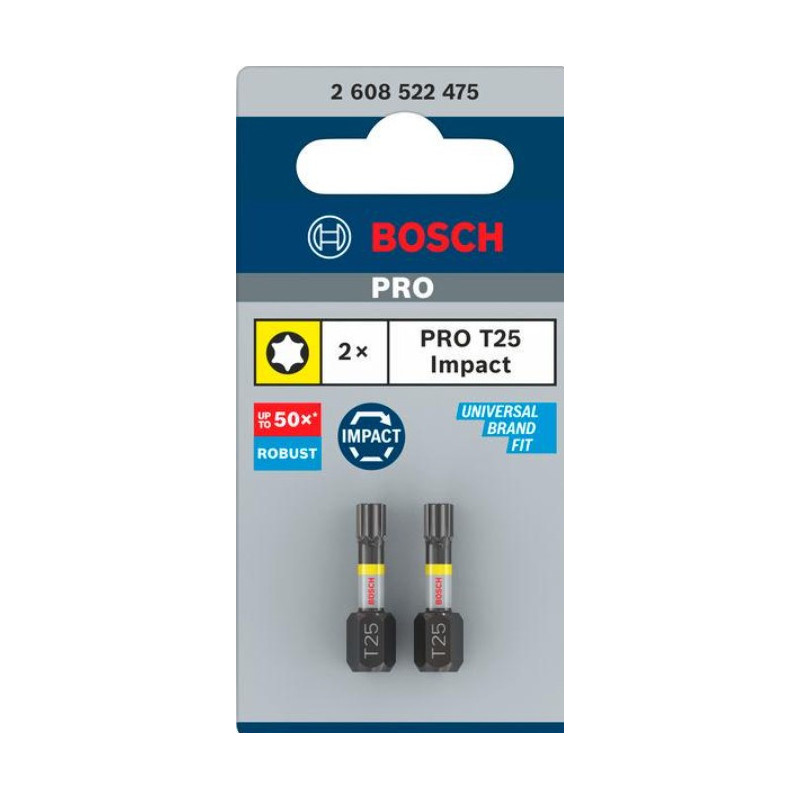 Bit PRO Torx Impact 25mm T25 Bosch 2608522475 (1opak/2szt)