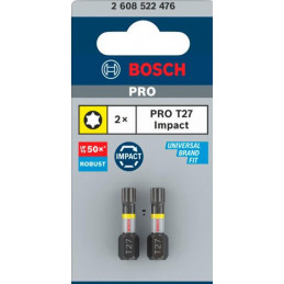 Bit PRO Torx Impact 25mm T27 Bosch 2608522476 (1opak/2szt)