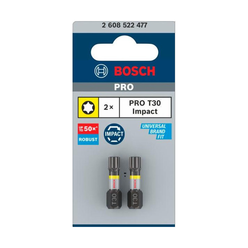 Bit PRO Torx Impact 25mm T30 Bosch 2608522477 (1opak/2szt)