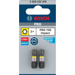 Bit PRO Torx Impact 25mm T40 Bosch 2608522478 (1opak/2szt)