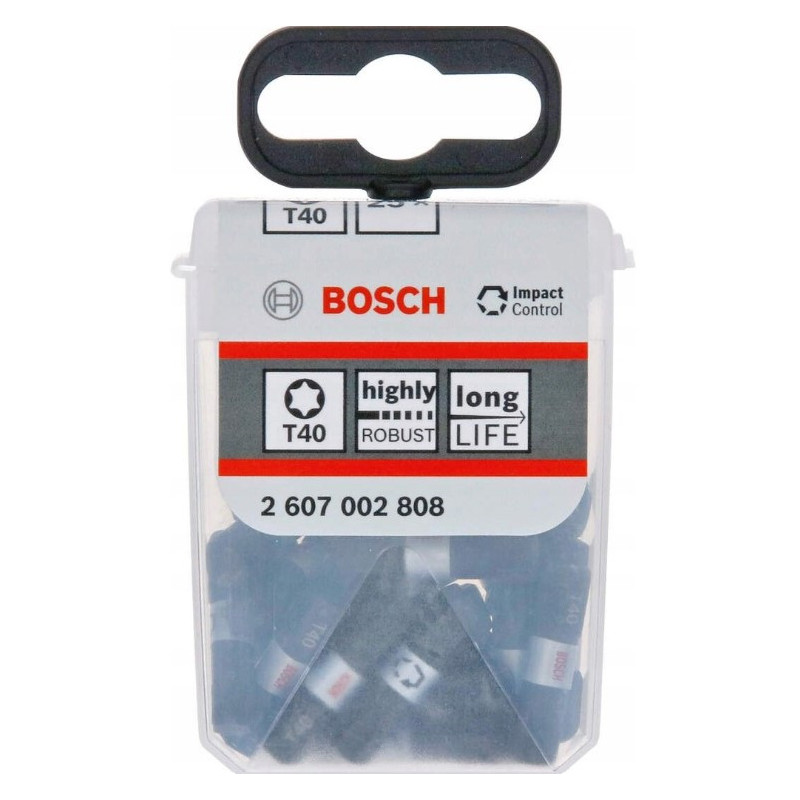 Bity udarowe T40 25 mm Bosch 2607002808 (1opak/25szt)