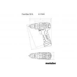 PowerMaxx SB BL Wiertarka udarowa aku 2x2Ah LiPOWER i ładowarka LC 40 Meatbo 601784500