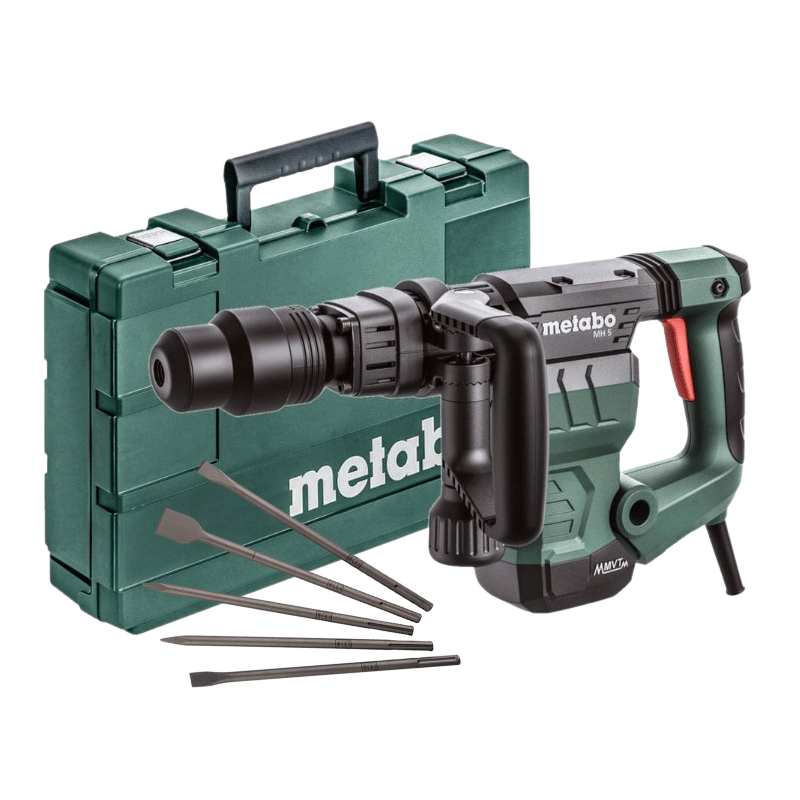 MH 5 Młot kujący SDS-max 7.1J 1100W + dłuta Metabo 600147500