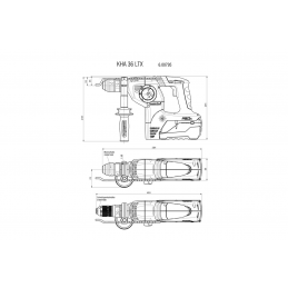 KHA 36 LTX Kombimłotek akumulatorowy Metabo 600795650