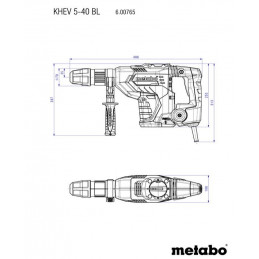 KHEV 5-40 BL Młot udarowy 8.7 J Metabo 600765500