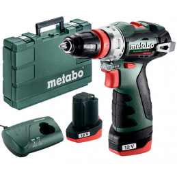 PowerMaxx BS BL Q Wiertarko wkrętarka 12V 2x2Ah Metabo 601749500