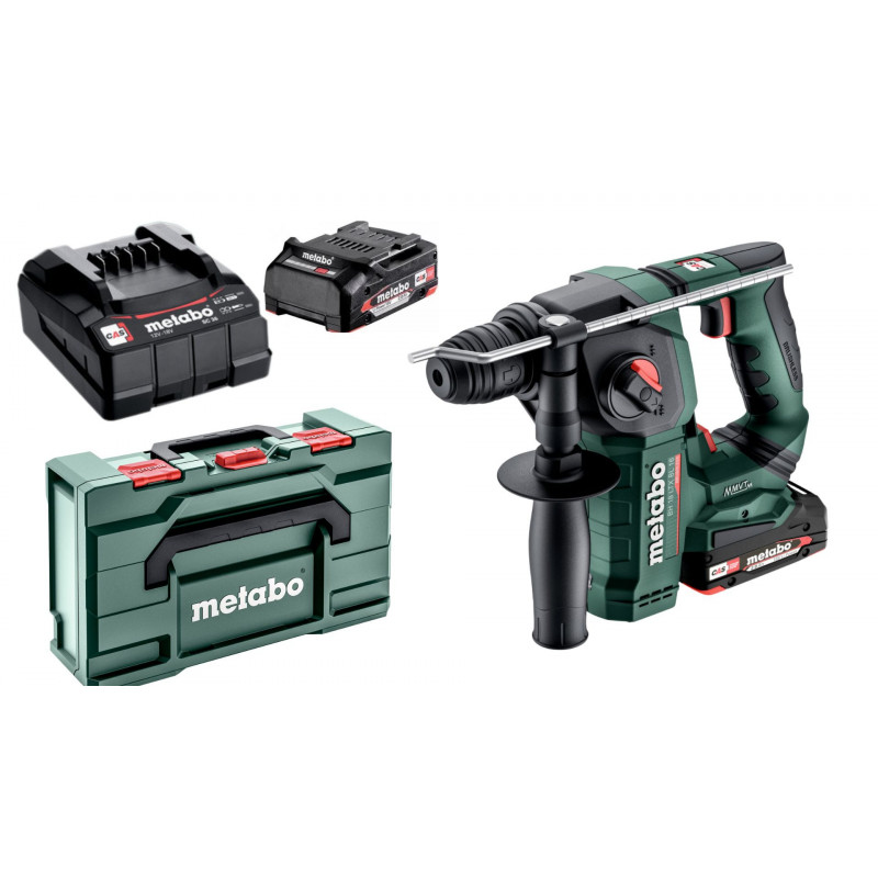 BH 18 LTX BL 16 Kombimłotek Akumulatorowy 2x2Ah LiPOWER i ładowarka Metabo 600324500