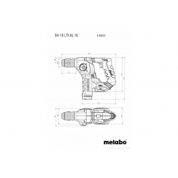 BH 18 LTX BL 16 Set Kombimłotek Akumulatorowy Metabo 691198000