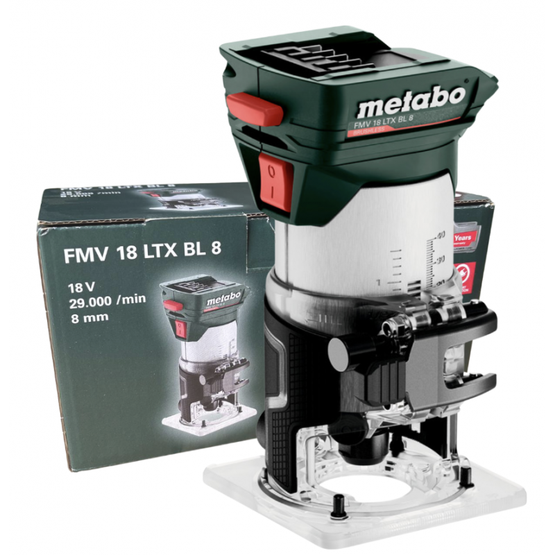 FMV 18 LTX BL 8 Frezarka do krawędzi aku Metabo 601742850 FMV 18 LTX BL 8 Frezarka do krawędzi aku Metabo 601742850