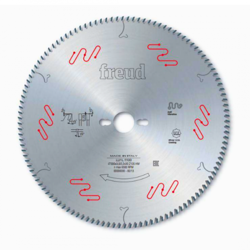 Piła tarczowa do płyt obustronnie laminowane 305 x 3 / 2,2 x 30 mm Z100 LU1L 1100 Freud Piła tarczowa do płyt obustronnie laminowane 305 x 3 / 2,2 x 30 mm Z100 LU1L 1100 Freud