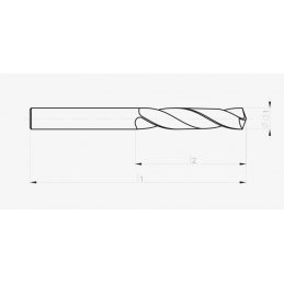 WIERTLO NWKA FI  6,00  57/93MM HSSE SZL, INOX DIN 338