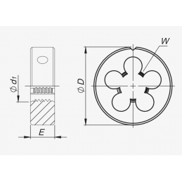 NARZYNKA M17x1 DIN-22568 (6g) HSS 800 FANAR N1-121001-0173