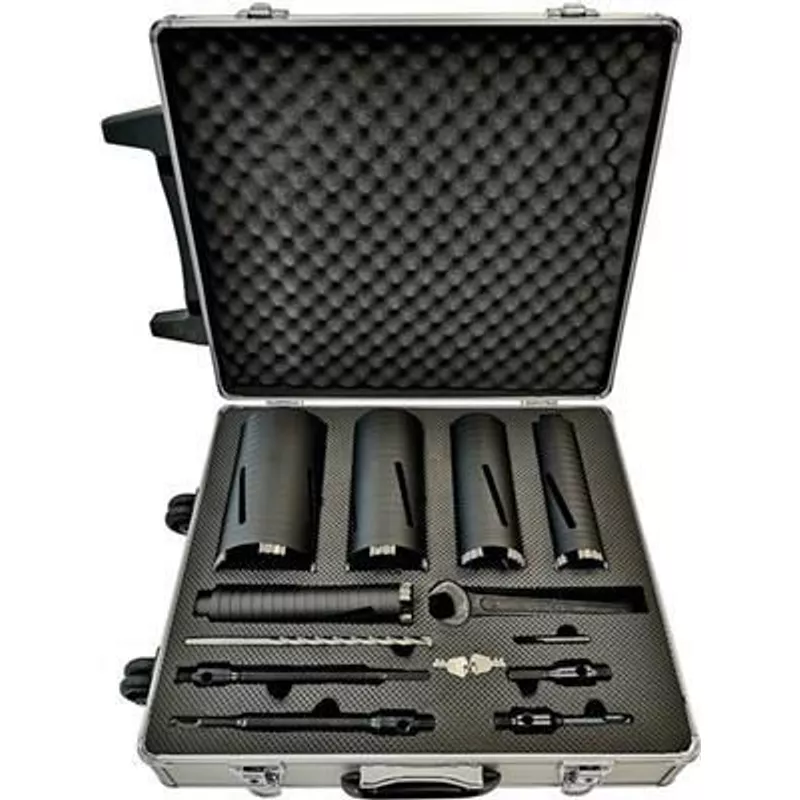 Zestaw koron diamentowych do wiercenia na sucho o długość 220 mm