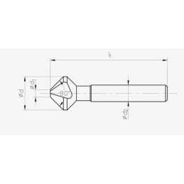 POGLEBIACZ DIN 335-C 12,4  HSSE TIN T2-043010-0124 FANAR
