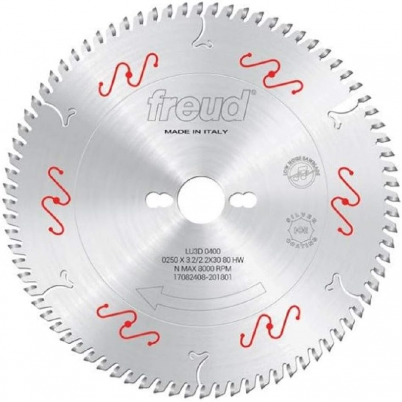 Piła tarczowa do płyt obustronnie laminowane 250x30mm 80Z LU3D 0400 FREUD
