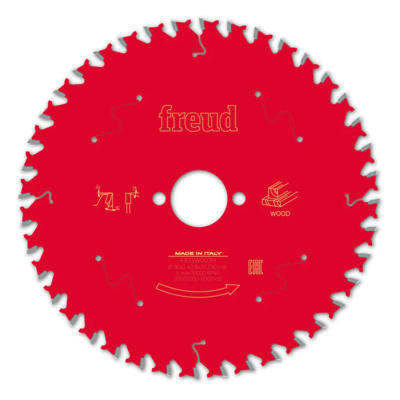 Piła tarczowa do drewna litego i płyt MDF 190x30mm Z40 FR13W007H FREUD