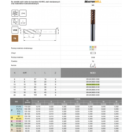 FREZ TRZPIENIOWY WEGLIK FI 10,0  25/ 72 Z6 HA10 VHM TS 645 MASTERMILL FANAR M9-64GM00-0100