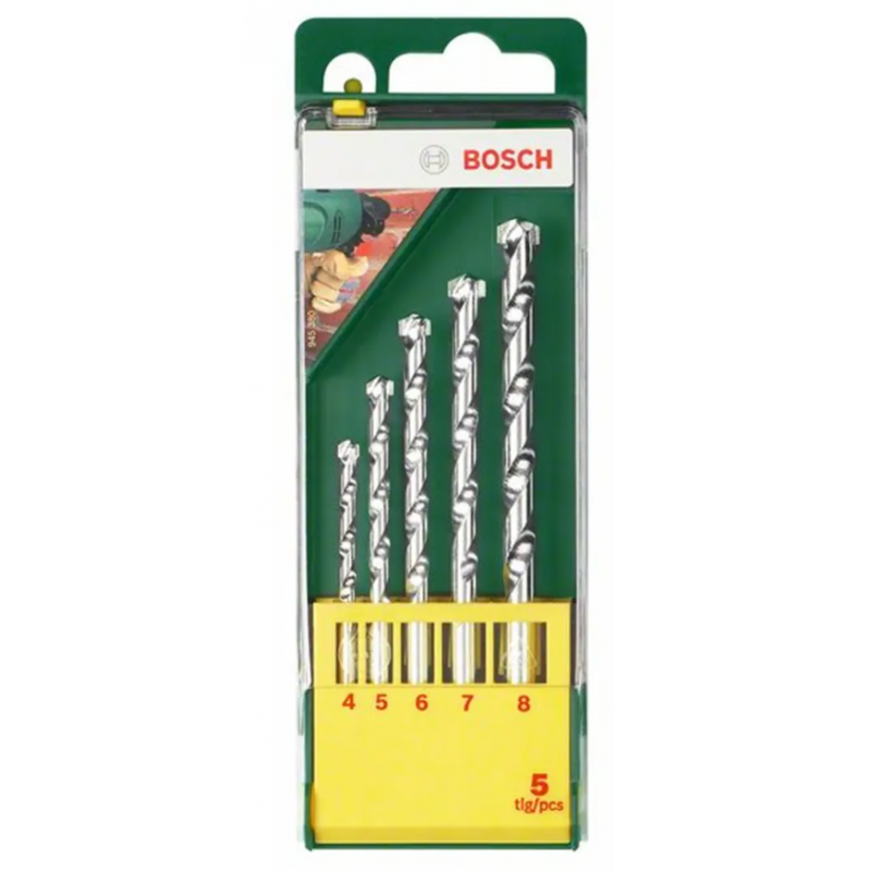 5-częściowy zestaw wierteł do kamienia HSS-G 1,5 - 6,5mm Bosch 2607019439