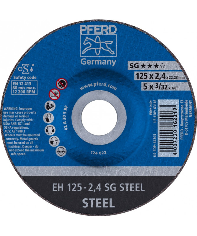 PFERD Sciernice tarczowe do ciecia EH 125-2,4 SG STEEL