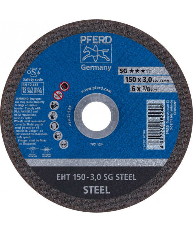 PFERD Ściernice tarczowe do ciecia EHT 150-3,0 SG STEEL