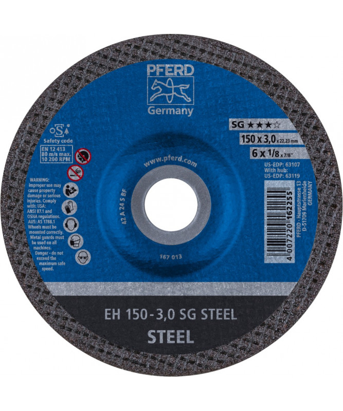 PFERD Sciernice tarczowe do ciecia EH 150-3,0 SG STEEL