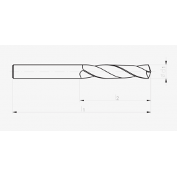 WIERTLO NWKA FI  3,50  39/70MM HSSE TIN SZL, INOX DIN 338 FANAR W2-103811-0350