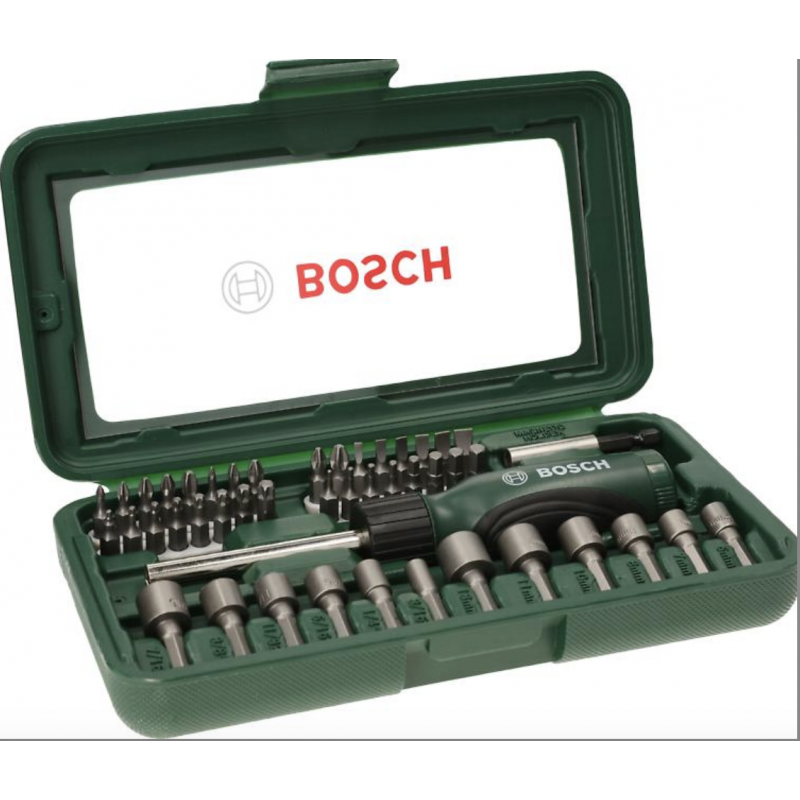 Zestaw bitów i wkrętaka Bosch 46-części 2607019504 Zestaw bitów i wkrętaka Bosch 46-części 2607019504