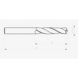 WIERTLO NWKA FI  5,40  57/93MM HSSE SZL, INOX DIN 338 FANAR W2-101811-0540