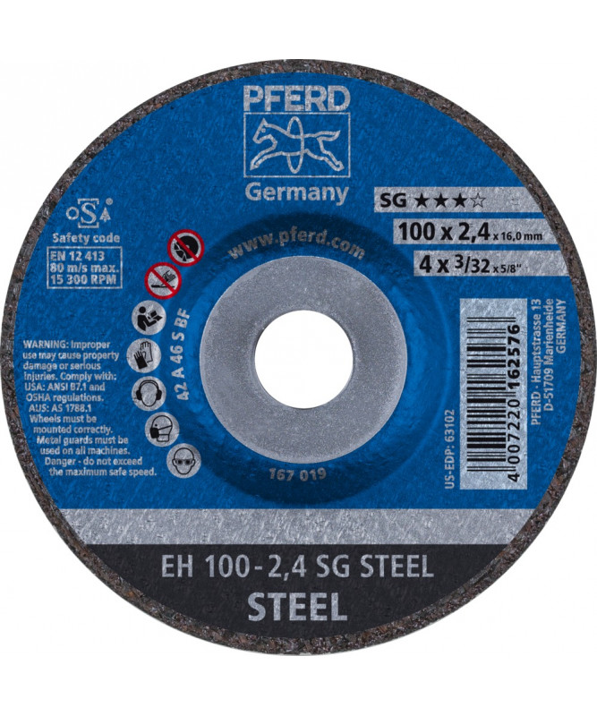 PFERD Ściernice tarczowe do ciecia EH 100-2,4 SG STEEL/16,0