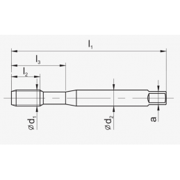 WYGNIATAK M 8 DIN-371C (6GX) HSSE-PM TIN FANAR C4-923006-0080
