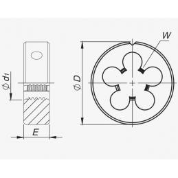 NARZYNKA M20 DIN-22568 LH (6g) HSS 800 FANAR N1-111001-0200