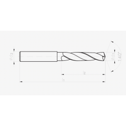 WIERTLO WEGLIK FI  6,80  53/91MM  5xD HA8 VHM AT IK MASTERDRILL DIN 6537 FANAR W9-614M33-0680
