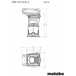 FMV 18 LTX BL 8 Frezarka do krawędzi Metabo 601742840