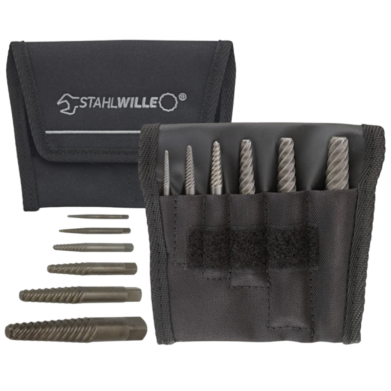 Zestaw Wykrętaków śrub EXTRACTOR M3-M22 w etui 900/6 T STAHLWILLE Zestaw Wykrętaków śrub EXTRACTOR M3-M22 w etui 900/6 T STAHLWILLE