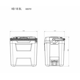 Metabo 600791850 - Profesjonalna Chłodziarka Akumulatorowa KB 18 BL